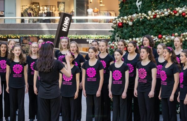 AGC singing christmas Carols at Shopping Centre