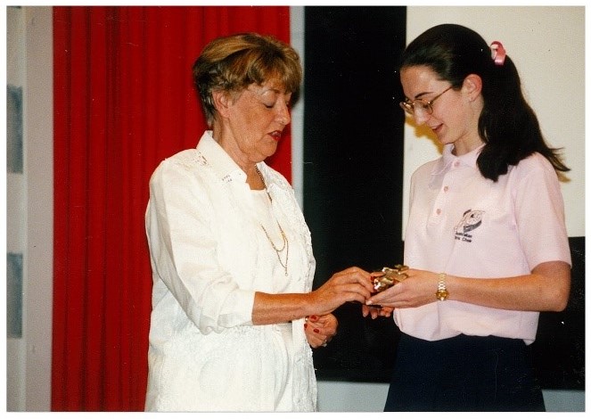 Elena Xanthoudakis in the Australian Girls Choir